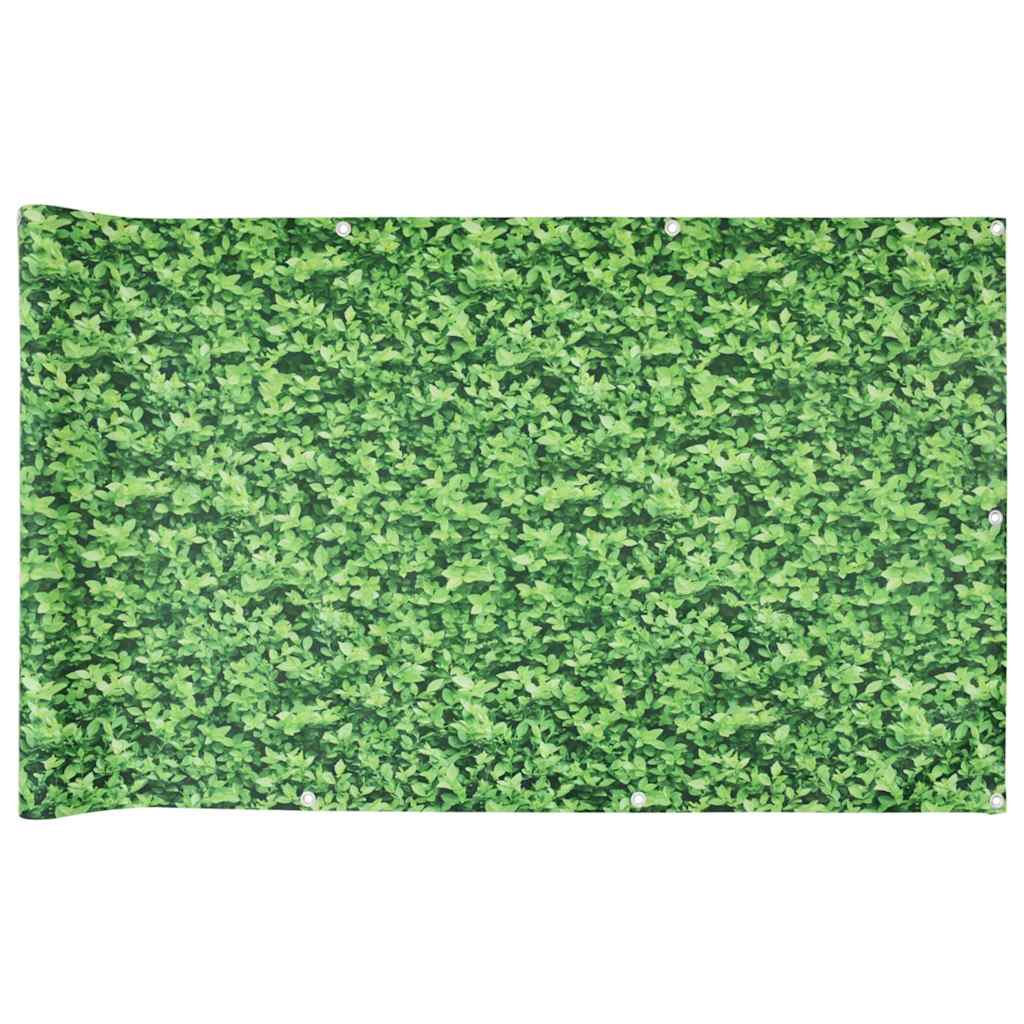 Vidaxl balkonscherm plantpatroon 800x75 cm pvc groen