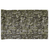 Vidaxl Balcony Screen Stone Pattern 300x75 cm PVC