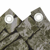Vidaxl Balcony Screen Stone Pattern 300x75 cm PVC