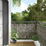 Vidaxl Balcony Screen Stone Pattern 300x75 cm PVC