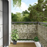 Vidaxl Balcony Schermo Stone Pattern 500x75 cm PVC