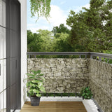 Vidaxl Balcony Screen Stone Pattern 1000x75 cm PVC