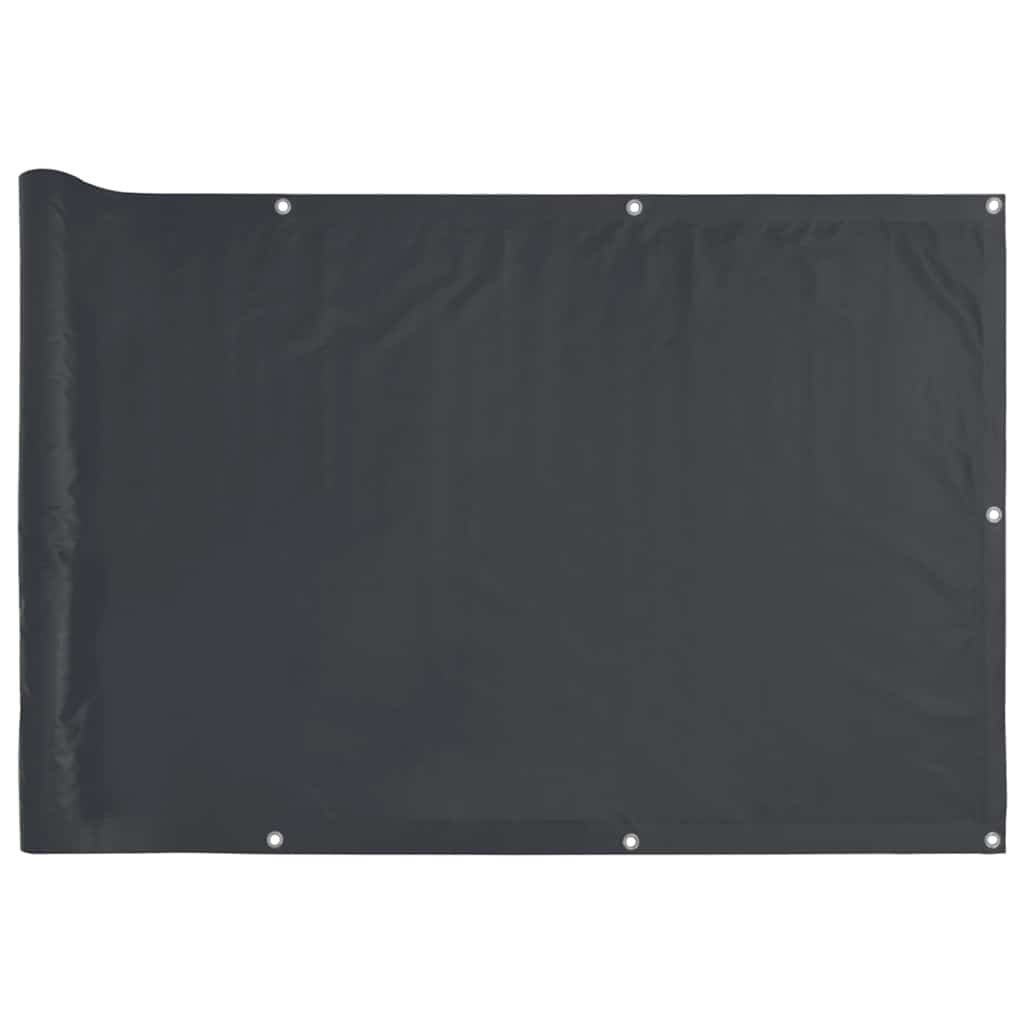 Vidaxl balkonscherm 600x90 cm pvc antracietkleurig