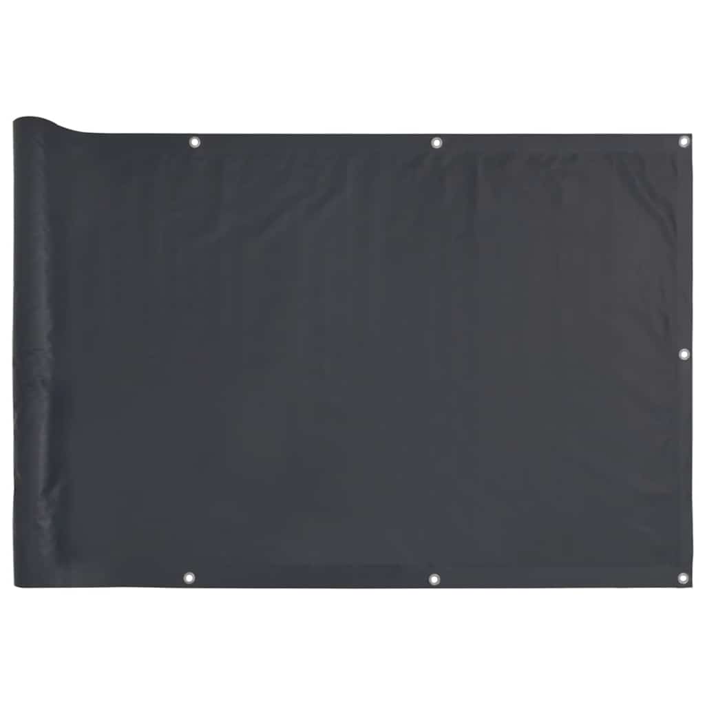 Vidaxl balkonscherm 1000x90 cm pvc antracietkleurig