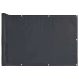 Vidaxl balkonscherm 1000x90 cm pvc antracietkleurig