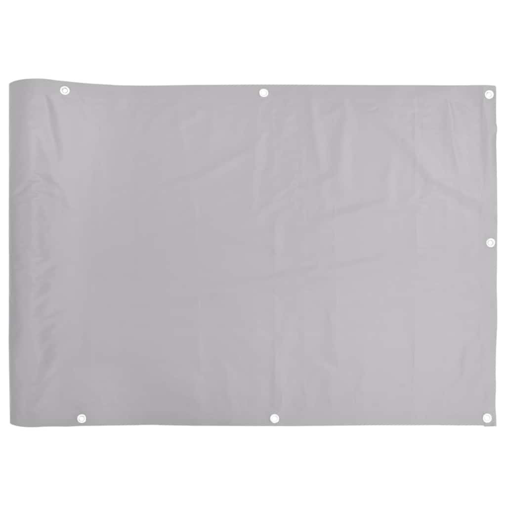 Vidaxl balkongskjerm 500x90 cm PVC grå