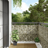 Vidaxl Balcony Screen Stone Pattern 800x90 cm PVC
