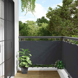 Vidaxl balkonskærm 300x120 cm PVC antracit -farvet