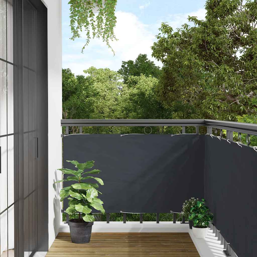 Ekran balkonowy Vidaxl 400x120 cm PVC antracyt -colored