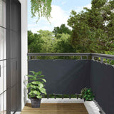 Ekran balkonowy Vidaxl 400x120 cm PVC antracyt -colored