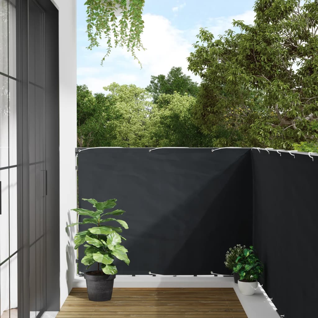 Vidaxl Balcony screen 1000x120 cm PVC Anthracite -colored