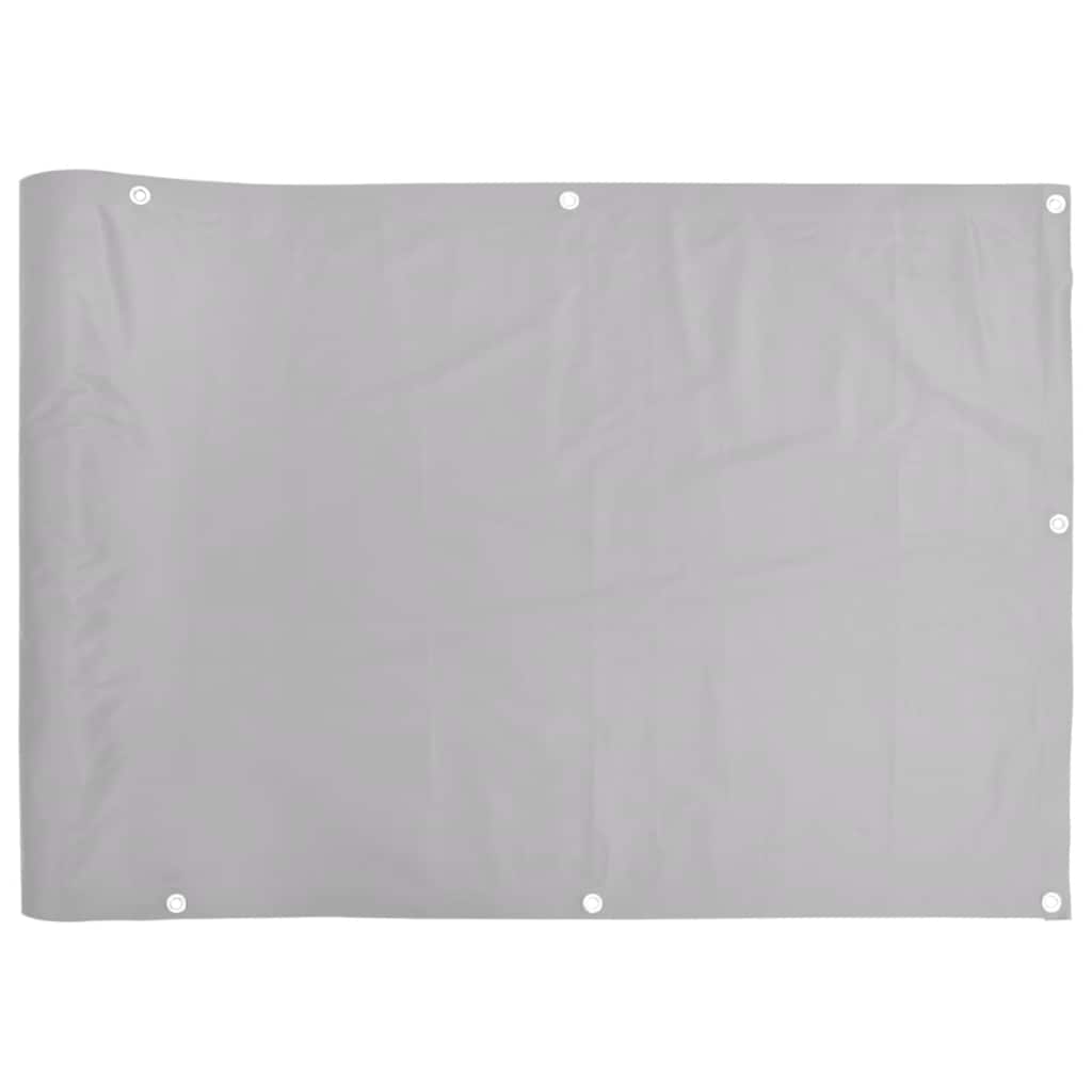 Balkon zaslon Vidaxl 500x120 cm PVC siva