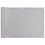 Balkon zaslon Vidaxl 500x120 cm PVC siva
