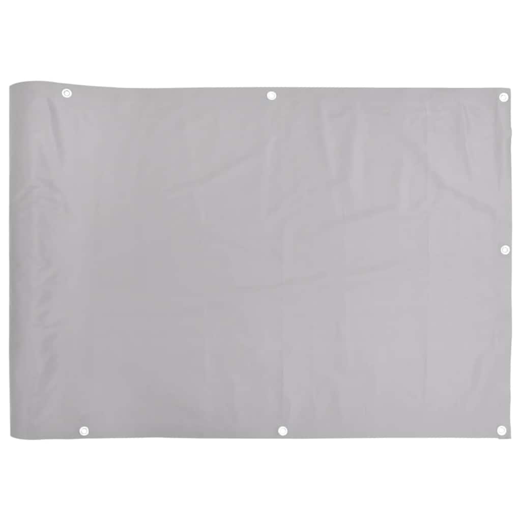 Vidaxl balkonscherm 700x120 cm pvc grijs