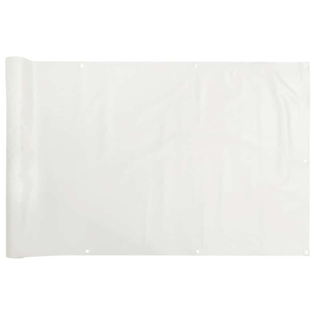 Vidaxl balkonscherm 500x120 cm pvc wit
