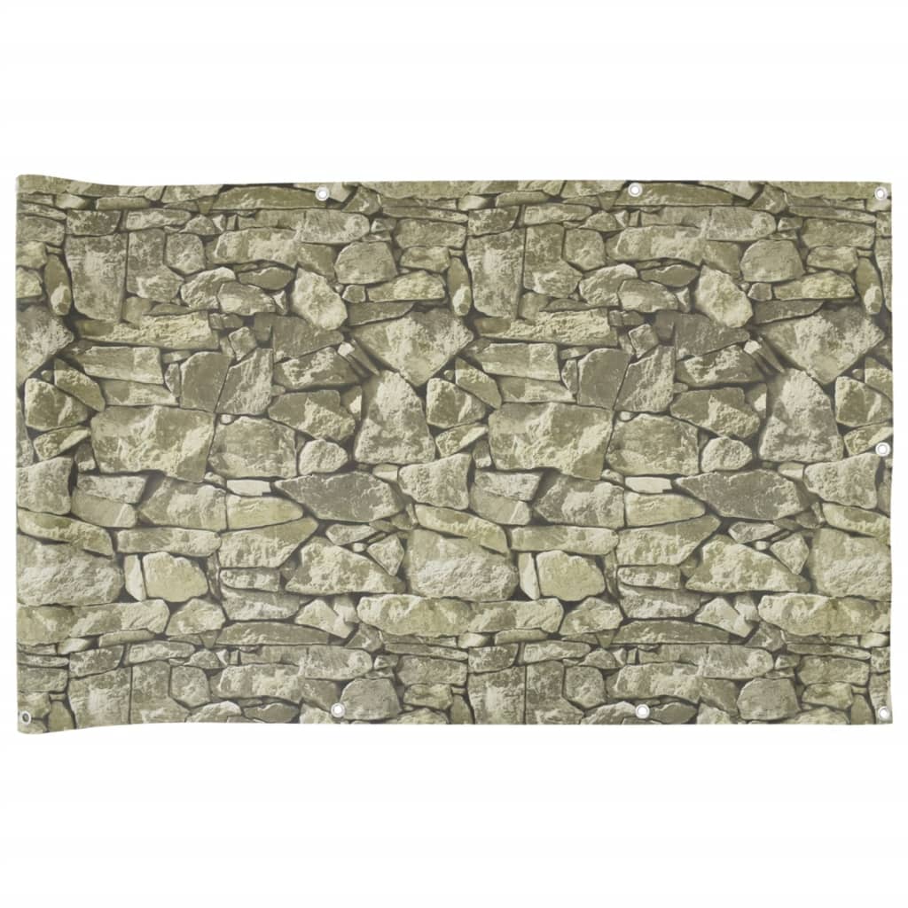 VIDAXL Balkon Bildschirmstein Muster 400x120 cm PVC