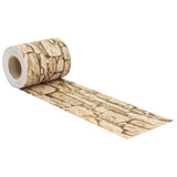 Patrón de piedra gruesa de Vidaxl Garden 35x0.19 M PVC Beige