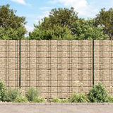 Patrón de piedra gruesa de Vidaxl Garden 35x0.19 M PVC Beige