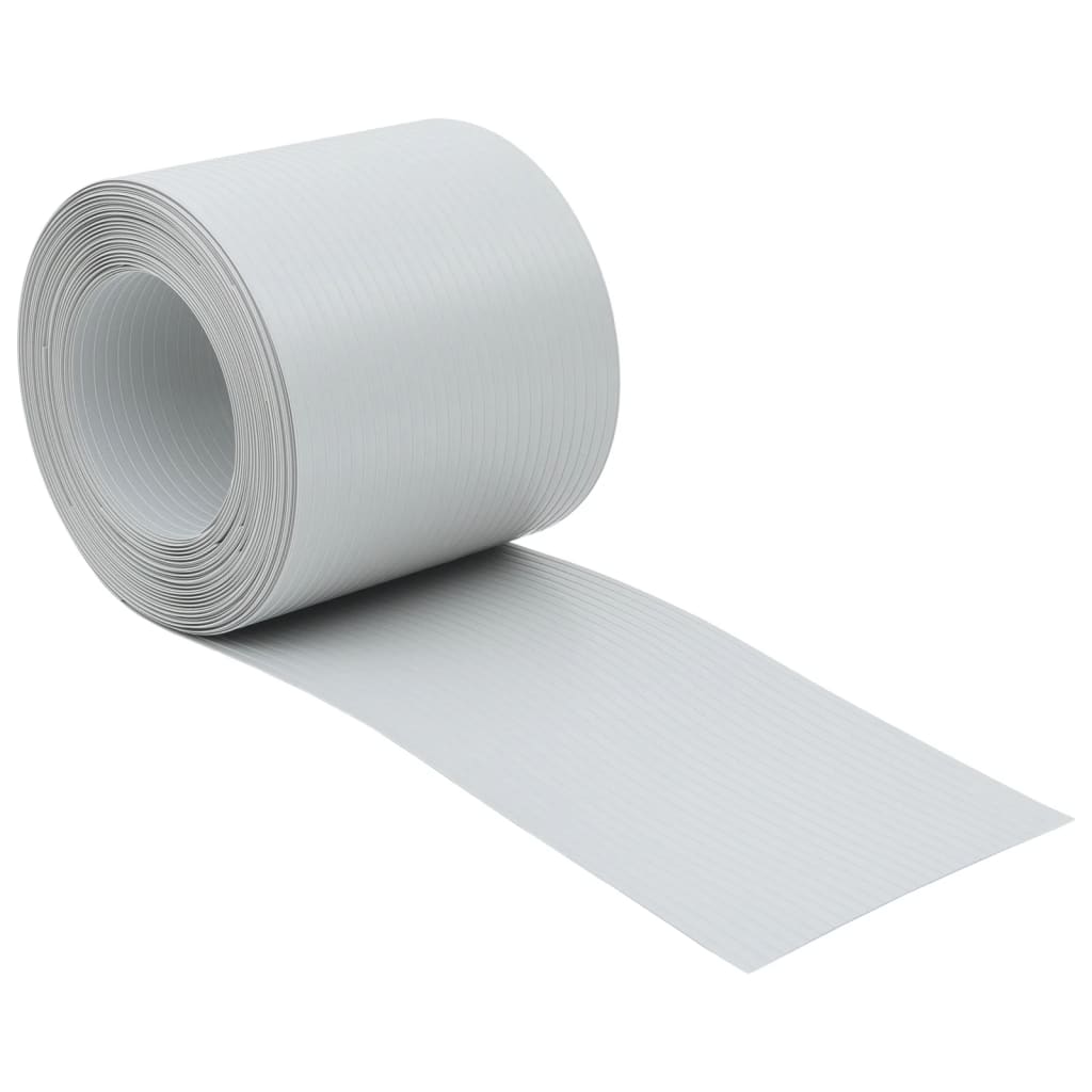 Vidaxl Gartenbildschirme 10 ST 252.5x19 M PVC Hellgrau