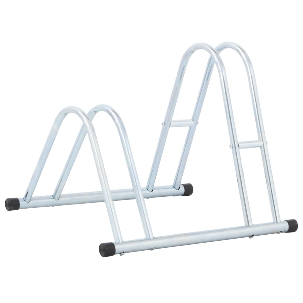 Vidaxl Bicycle Stand for 2 cykler løsrevet galvaniseret stål