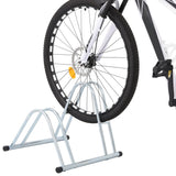 Vidaxl Bicycle Stand for 2 cykler løsrevet galvaniseret stål