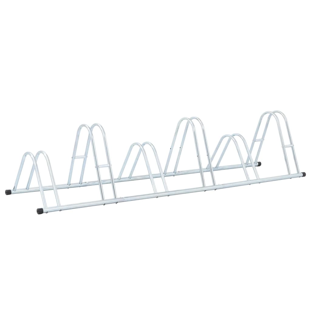 Soporte para bicicletas Vidaxl para 6 bicicletas acero galvanizado separado