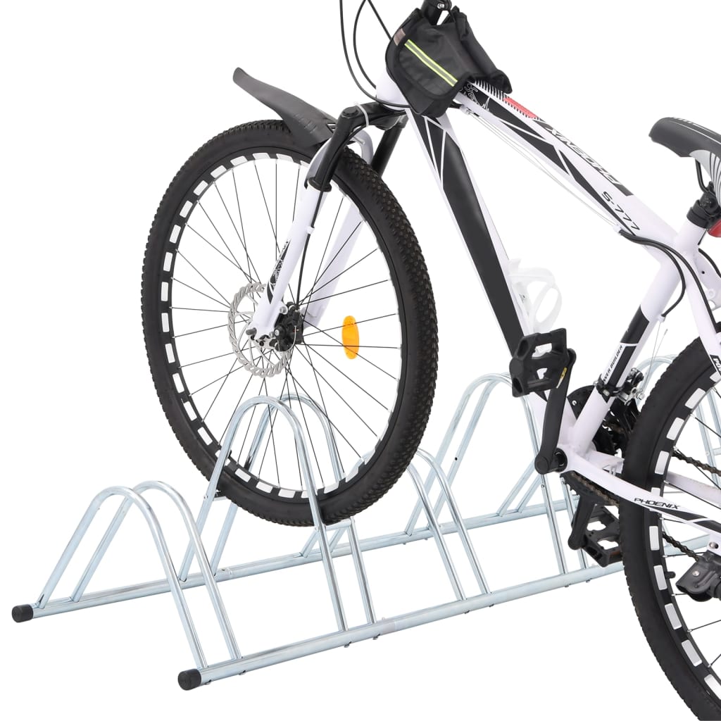 Soporte para bicicletas Vidaxl para 6 bicicletas acero galvanizado separado