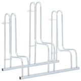 Soporte para bicicletas Vidaxl para 3 bicicletas de acero galvanizado separado