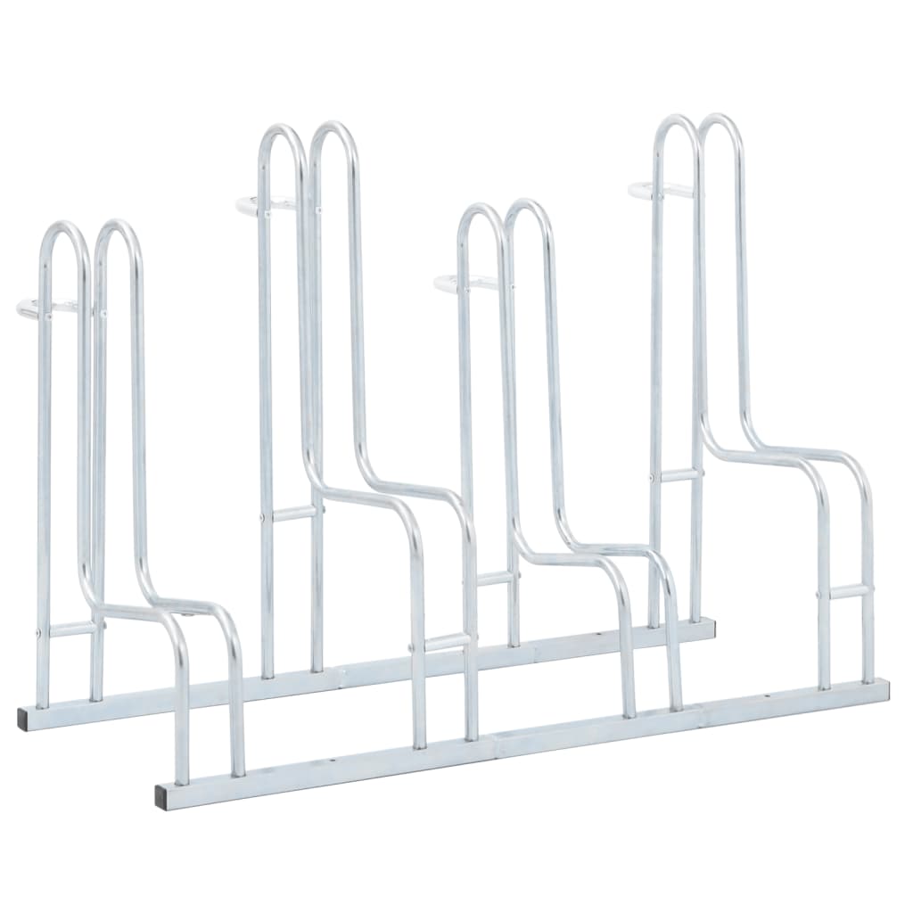 Soporte para bicicletas Vidaxl para 4 bicicletas de acero galvanizado separado