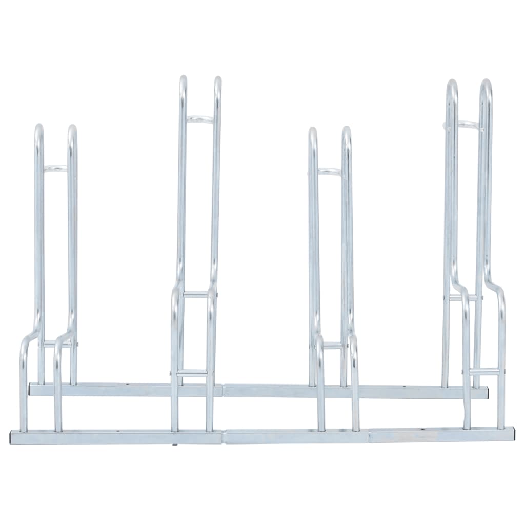 Soporte para bicicletas Vidaxl para 4 bicicletas de acero galvanizado separado