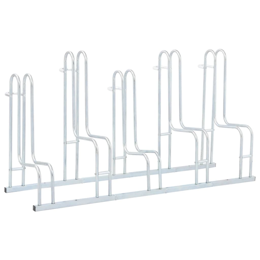 Soporte para bicicletas Vidaxl para 5 bicicletas de acero galvanizado separado