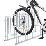 Soporte para bicicletas Vidaxl para 5 bicicletas de acero galvanizado separado