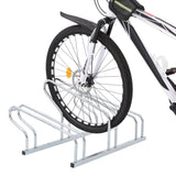 Vidaxl -Fahrradständer für 3 Fahrräder abgetrennter verzinkter Stahl