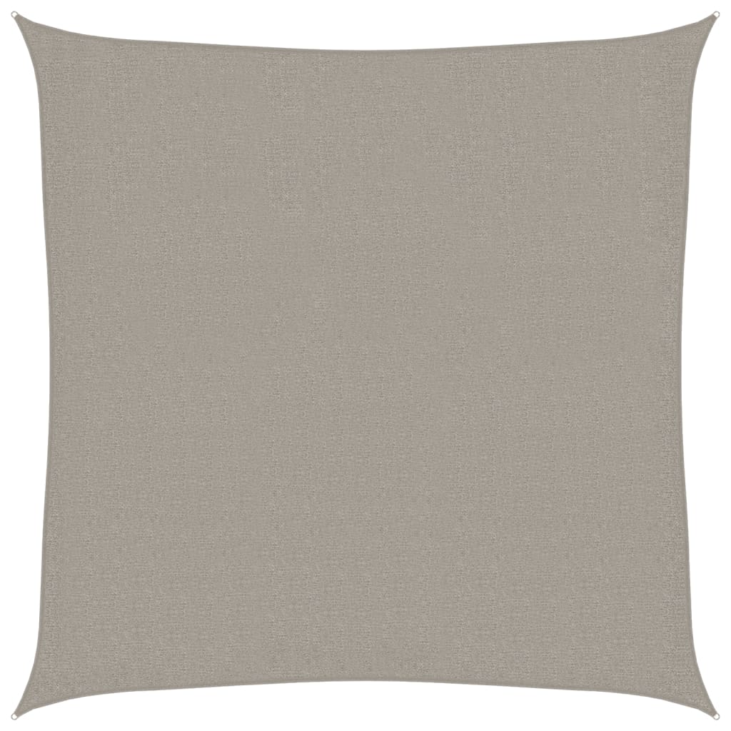 Vidaxl Zonnezeil 160 g m² kvadrat 2x2 m HDPE lysegrå
