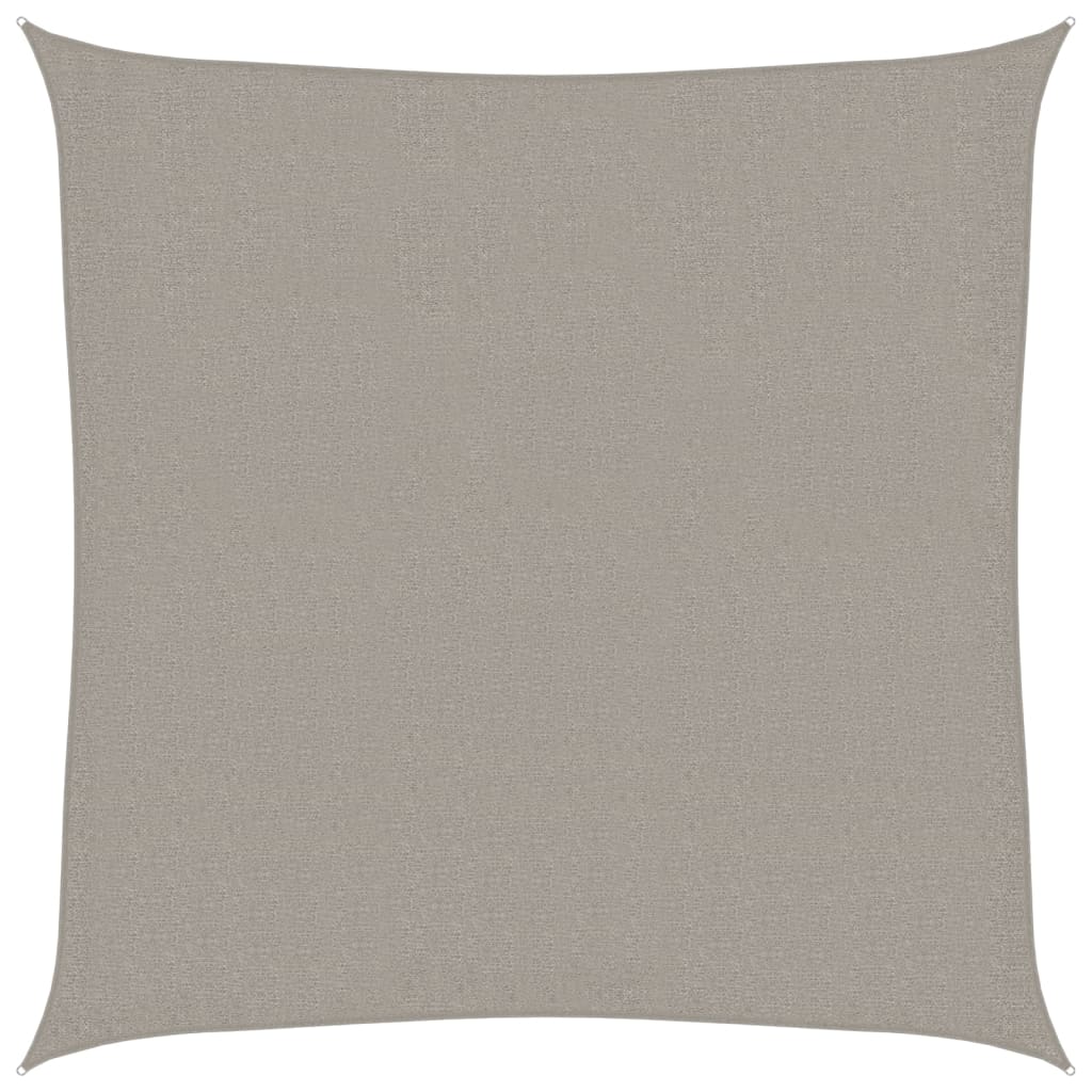 Vidaxl Zonnezeil 160 g m² Square 2.5x2.5 m HDPE light gray