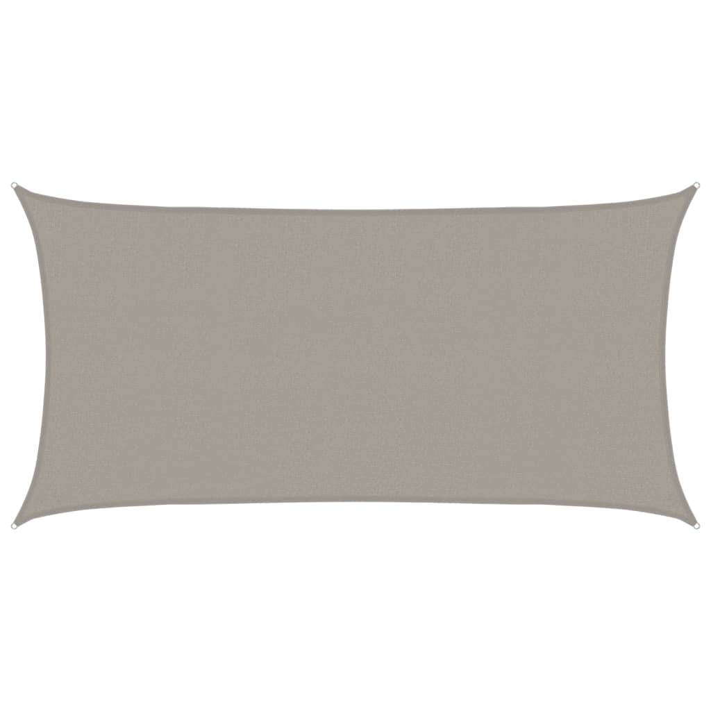 Vidaxl Zonnezeil 160 g m² Rectangular 2.5x4.5 m HDPE light gray