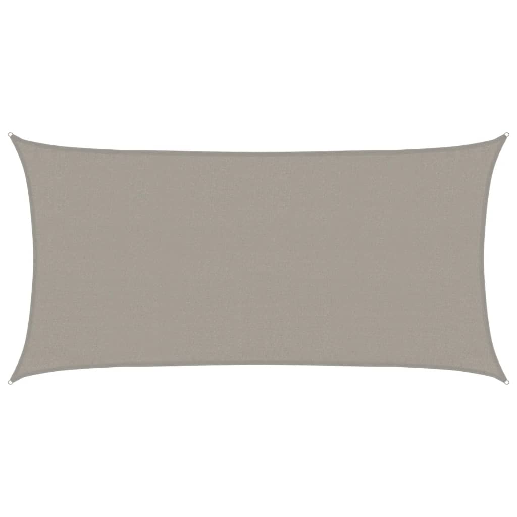 Vidaxl Zonnezeil 160 g m² Rectangular 3x6 m HDPE light gray