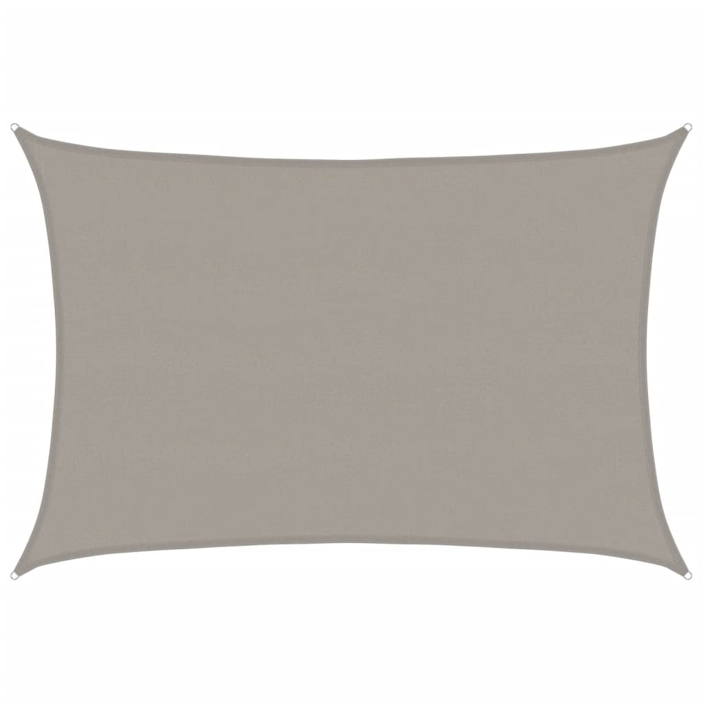 Vidaxl Zonnezeil 160 g m² Rectangular 5x7 m HDPE light gray
