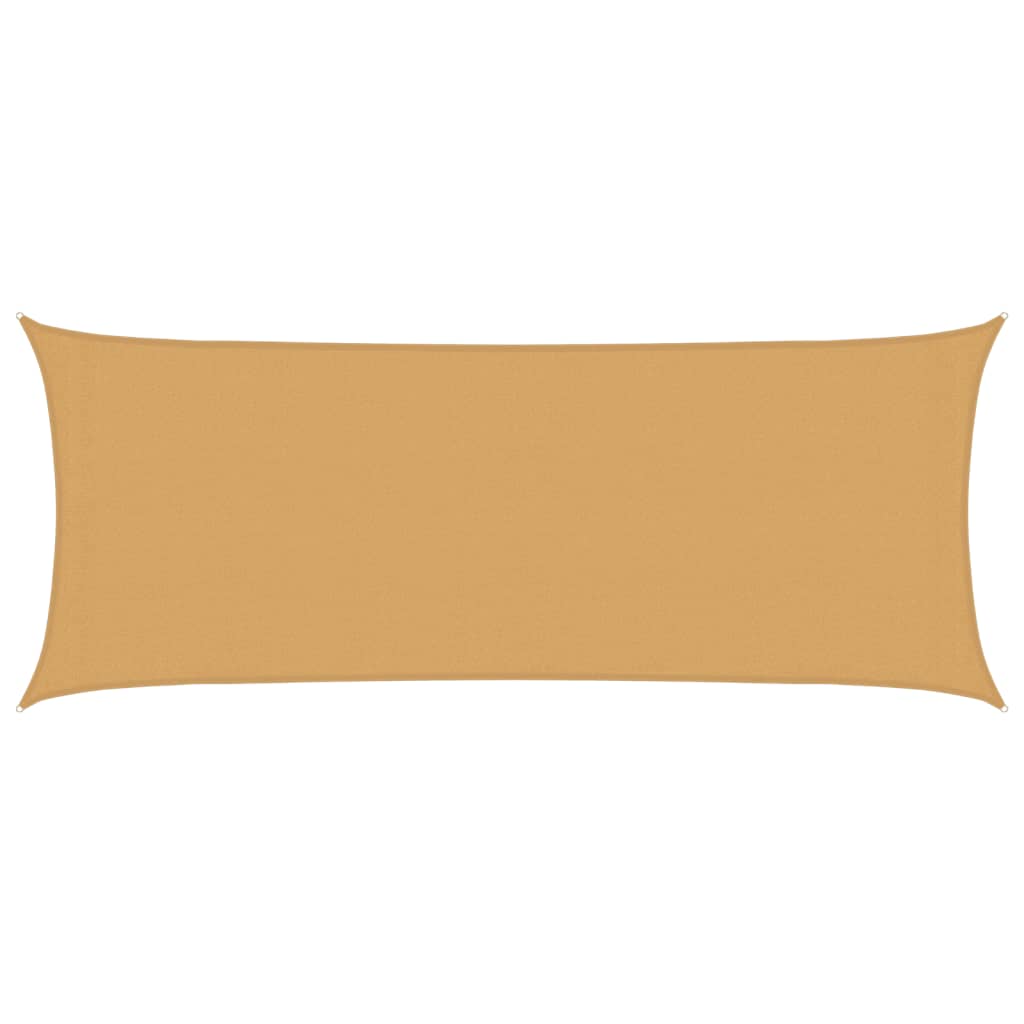 Vidaxl Zonnezeil 160 g m² Rectangular 2x5 m HDPE sand -colored