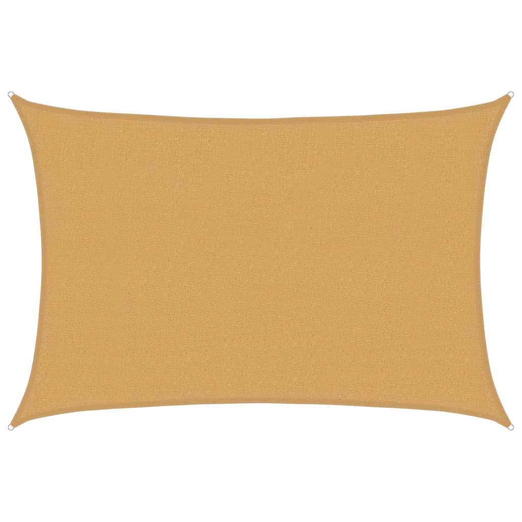 Vidaxl Zonnezeil 160 g m² Pravokotna 2,5x4 m Hdpe pesek -barvna