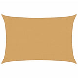 Bidaxl zonnezeil 160 g m² rektangulär 3x4 m hdpe sand -färgad