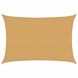 Vidaxl zonnezeil 160 g m² rektangulär 3,5x5 m HDPE Sand -färgad