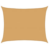 Bidaxl zonnezeil 160 g m² rektangulär 6x7 m hdpe sand -färgad