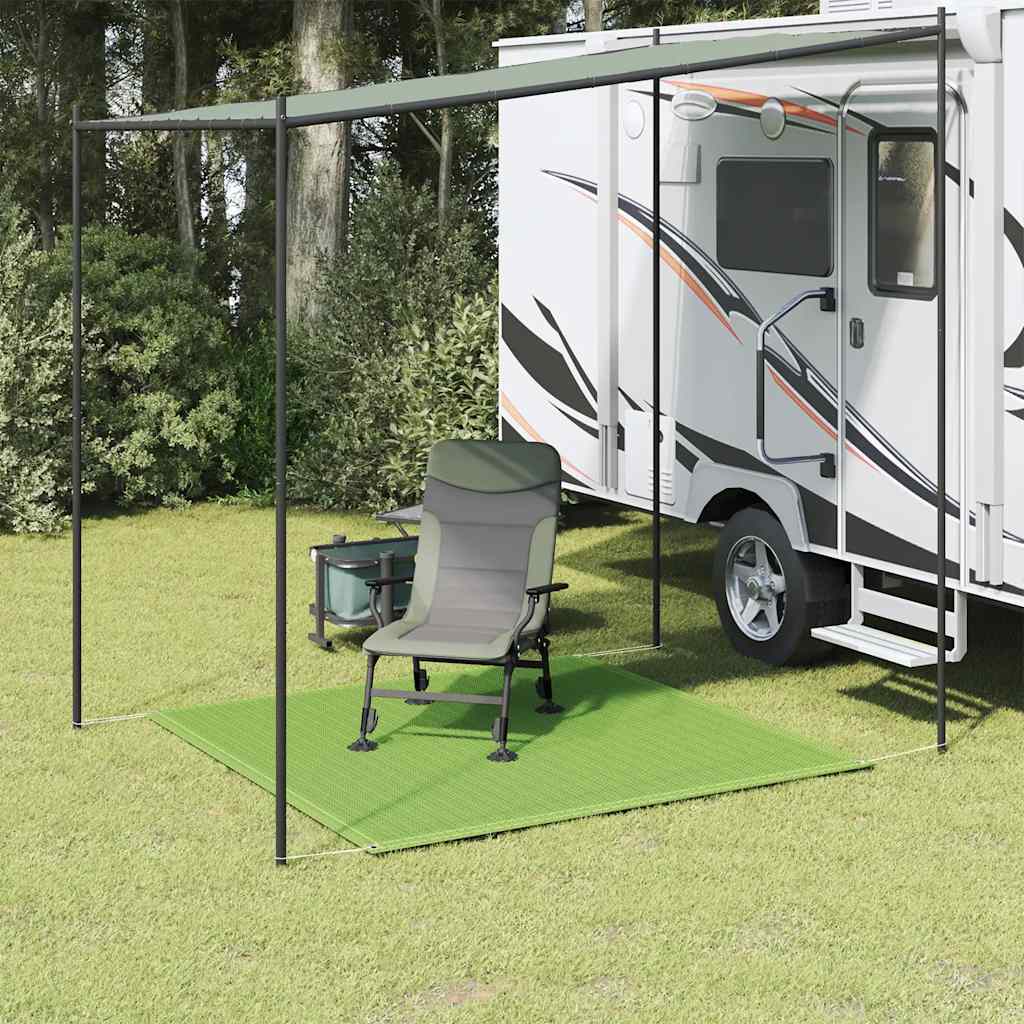Vidaxl tältmatta 200x200 cm HDPE ljusgrön