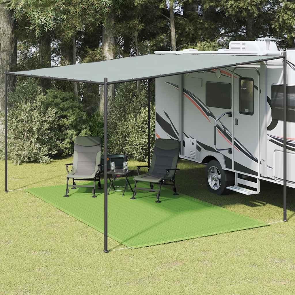 Vidaxl Zelt Teppech 250x400 cm HDPE Liicht gréng