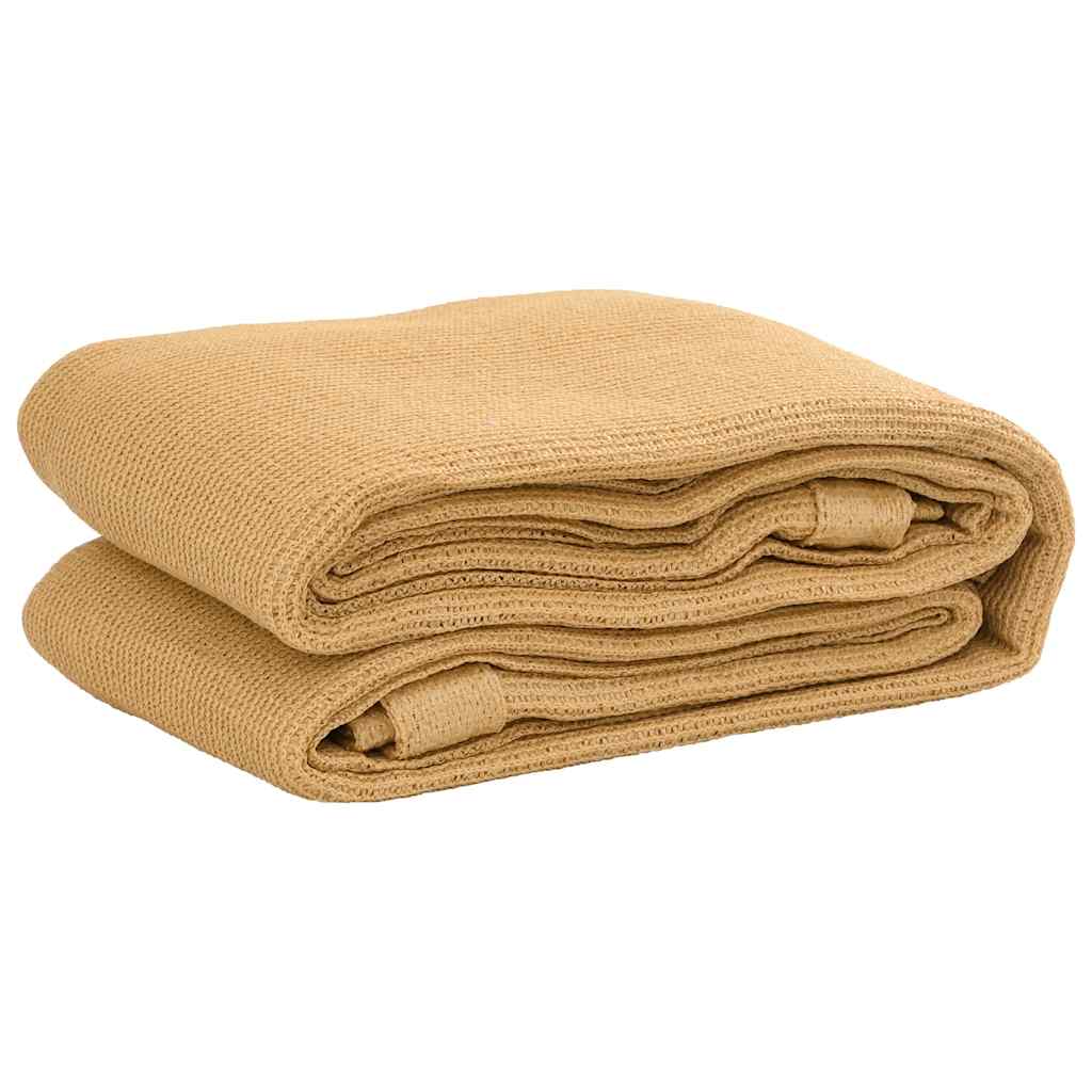 Vidaxl Zelt Teppech 200x200 cm HDPE Sand -Colored