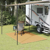 Vidaxl telt tæppe 250x200 cm HDPE Sand -farvet