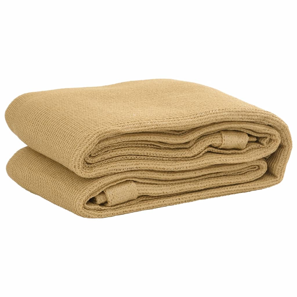 Vidaxl telt tæppe 250x450 cm HDPE Sand -farvet
