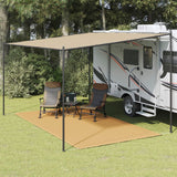 Vidaxl telt tæppe 250x450 cm HDPE Sand -farvet