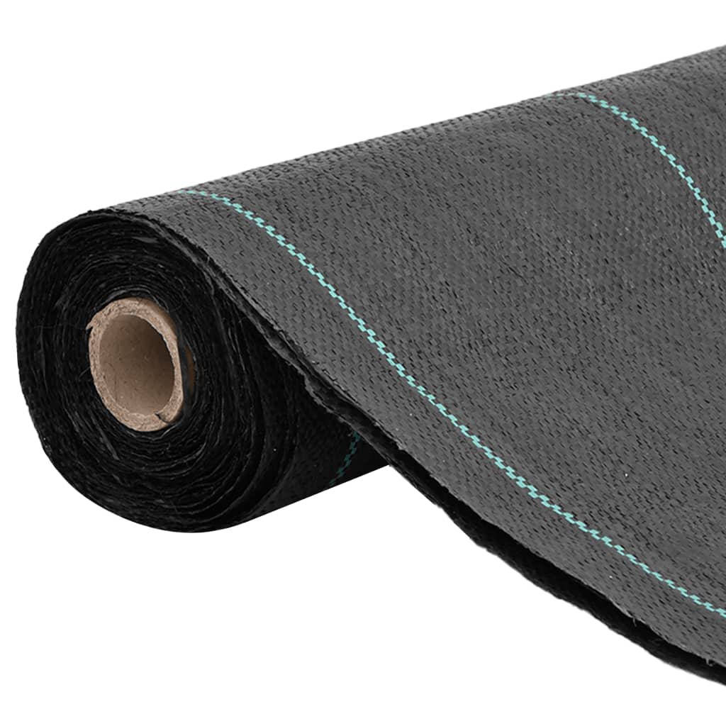 Vidaxl gulerodklud 0,5x25 m polypropen sort